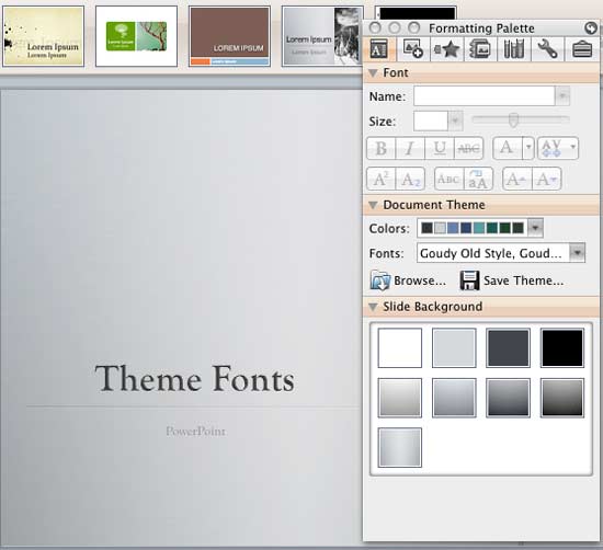 powerpoint save fonts for mac